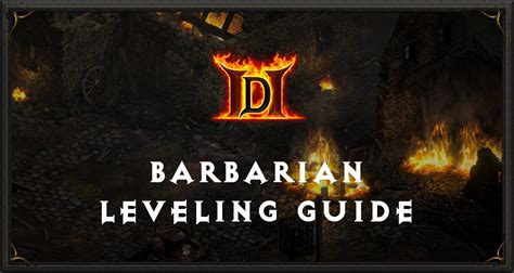 diablo 2 resurrected barbarian leveling guide